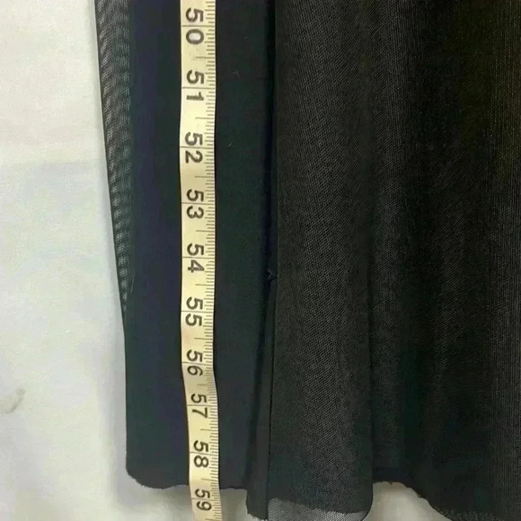 Onyx Noir Womens Formal Dress Black 14 Vintage  Maxi Fitted Avant Garde Glam EUC - Picture 14 of 14